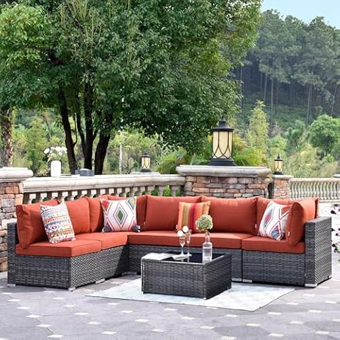 HOOOWOOO 7 Piece Patio Set Cover