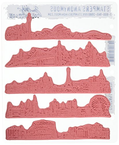 Stampers Anonymous AGCMS224 Tim Holtz Cling Rubber Cityscapes Stamp Set cover