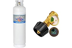 Flame King YSN60LB 60LB POL Steel Propane Tank Refillable Cylinder for RV...