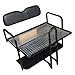 Performance Plus Carts Club Car Precedent Golf Cart Rear Flip Back Seat Kit - Factory Black
