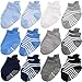 Produktbild KeaBabies Rutschfeste Baby-Socken für Kleinkinder - Ergonomische rutschfeste Sohlengriffe für Jungen, Mädchen und Kleinkinder - 12-36 monate Weiche & Atmungsaktive Baumwollsocken Set (Blue Craft)