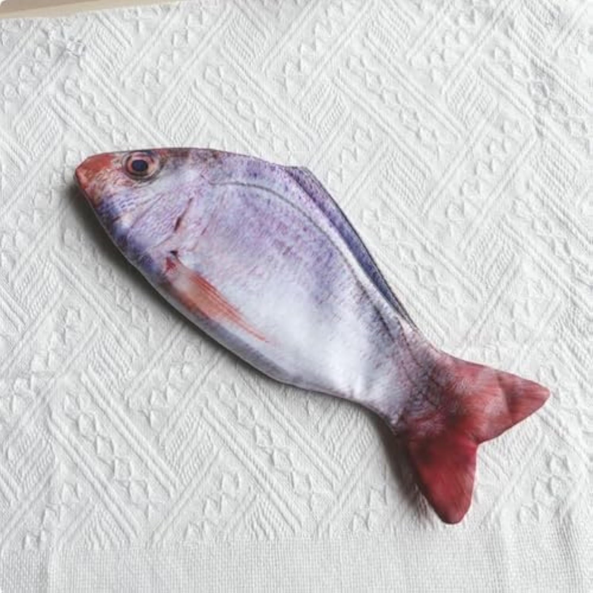 Fish Shaped Pencil Case, Large Capacity Zippered Pouch