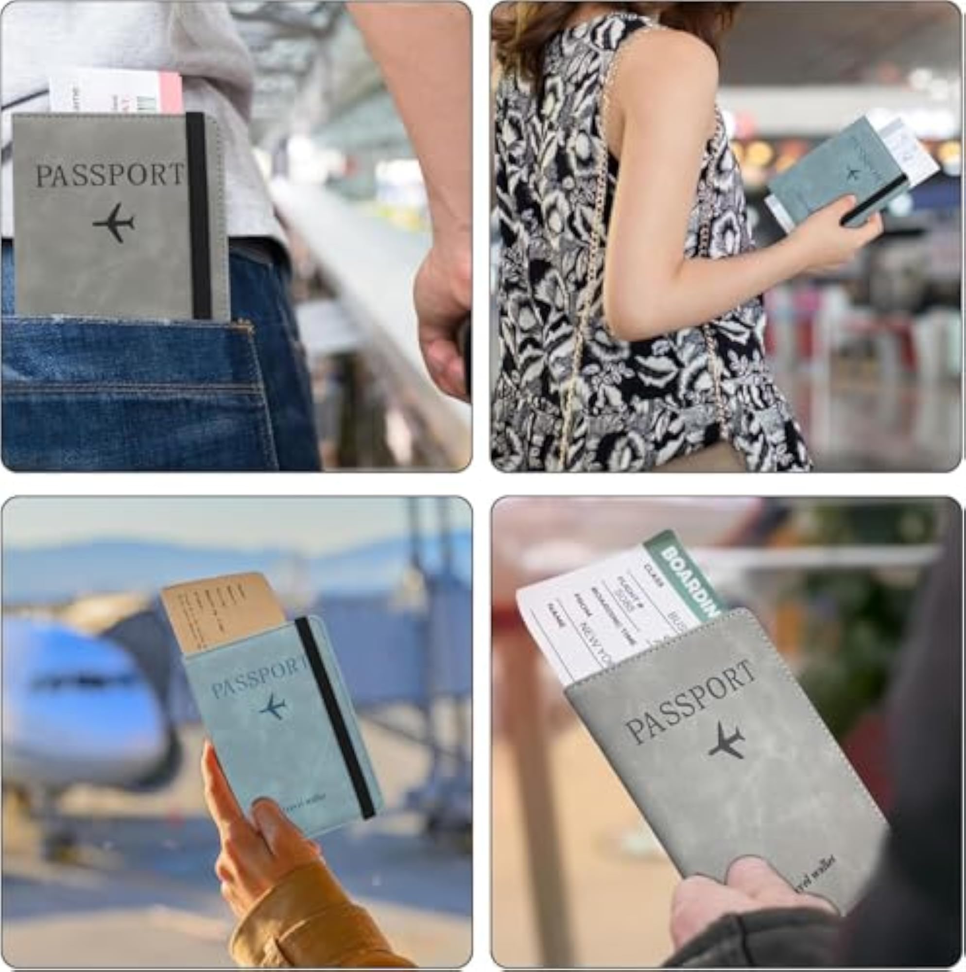 Unisex Travel Passport Wallet Organiser