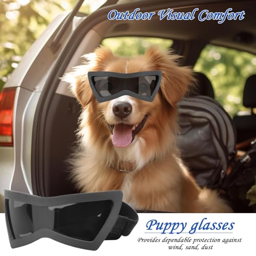 Lunettes de protection pour chiens avec sangle réglable anti-UV