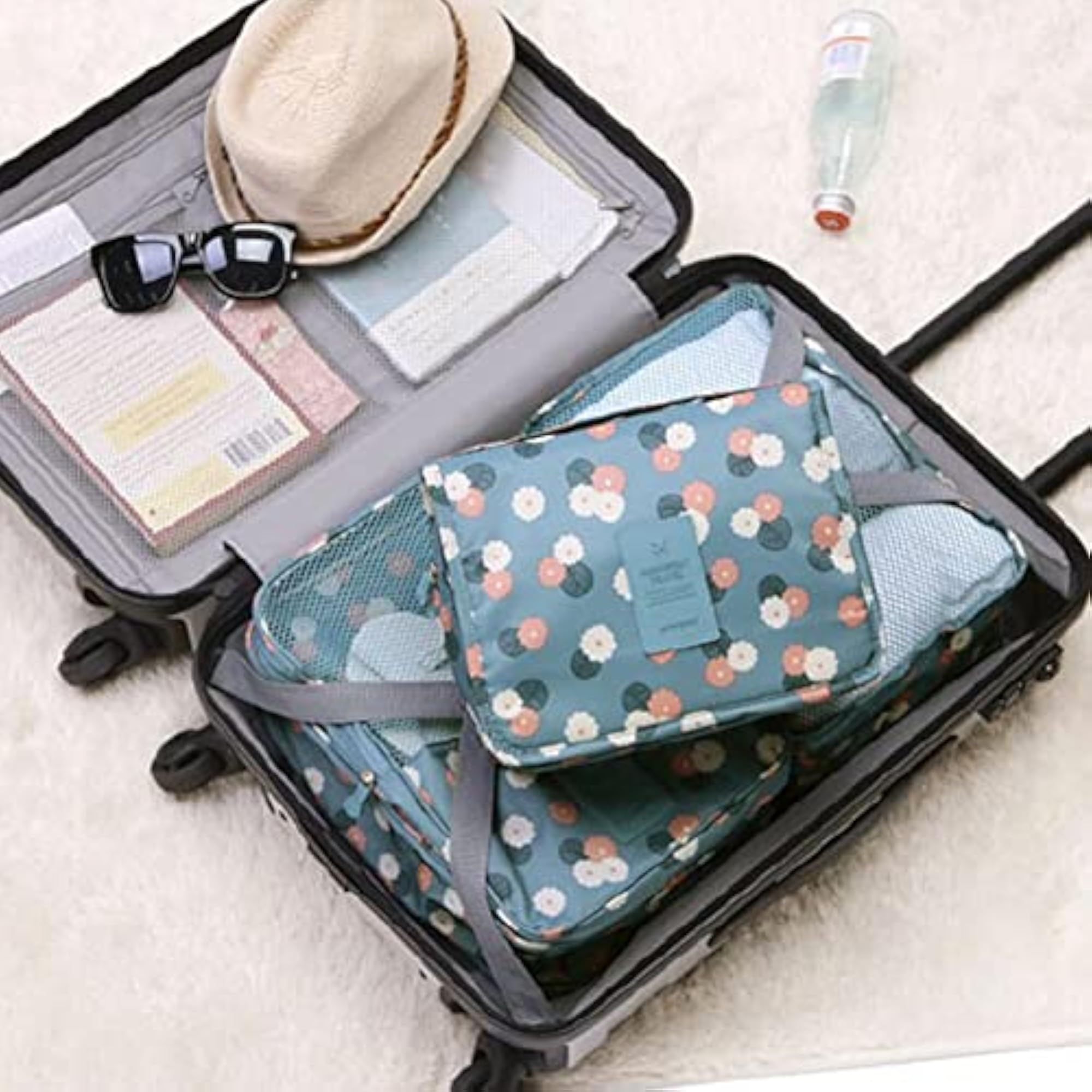Water-Resistant Toiletry Bag with Hanging Hook