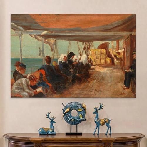 Passagers sur le pont tableaux décoratifs pour chambre unframe - 6