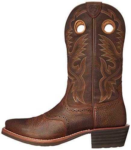 Ariat Men's Heritage Roughstock Western Boot, Brown, 9.5 Wide