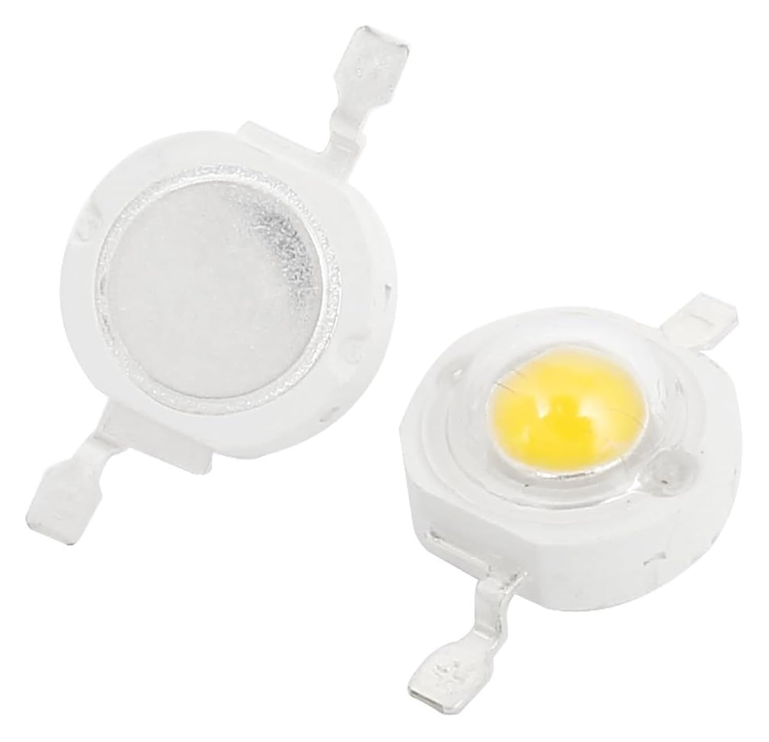 AHMMX 2pcs 5W Diodes Power Warm White LED Light Bead Emitter Schottky 290-300LM 2800K-3200K .1124