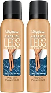 Sally Hansen Airbrush Legs, Spray-On Self-Tanner, Fairest Glow | 4.4 Oz | Pack of 2