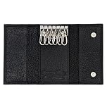 Ashford Ridge Real Leather Key Case Holder Wallet for Men and Women - Black