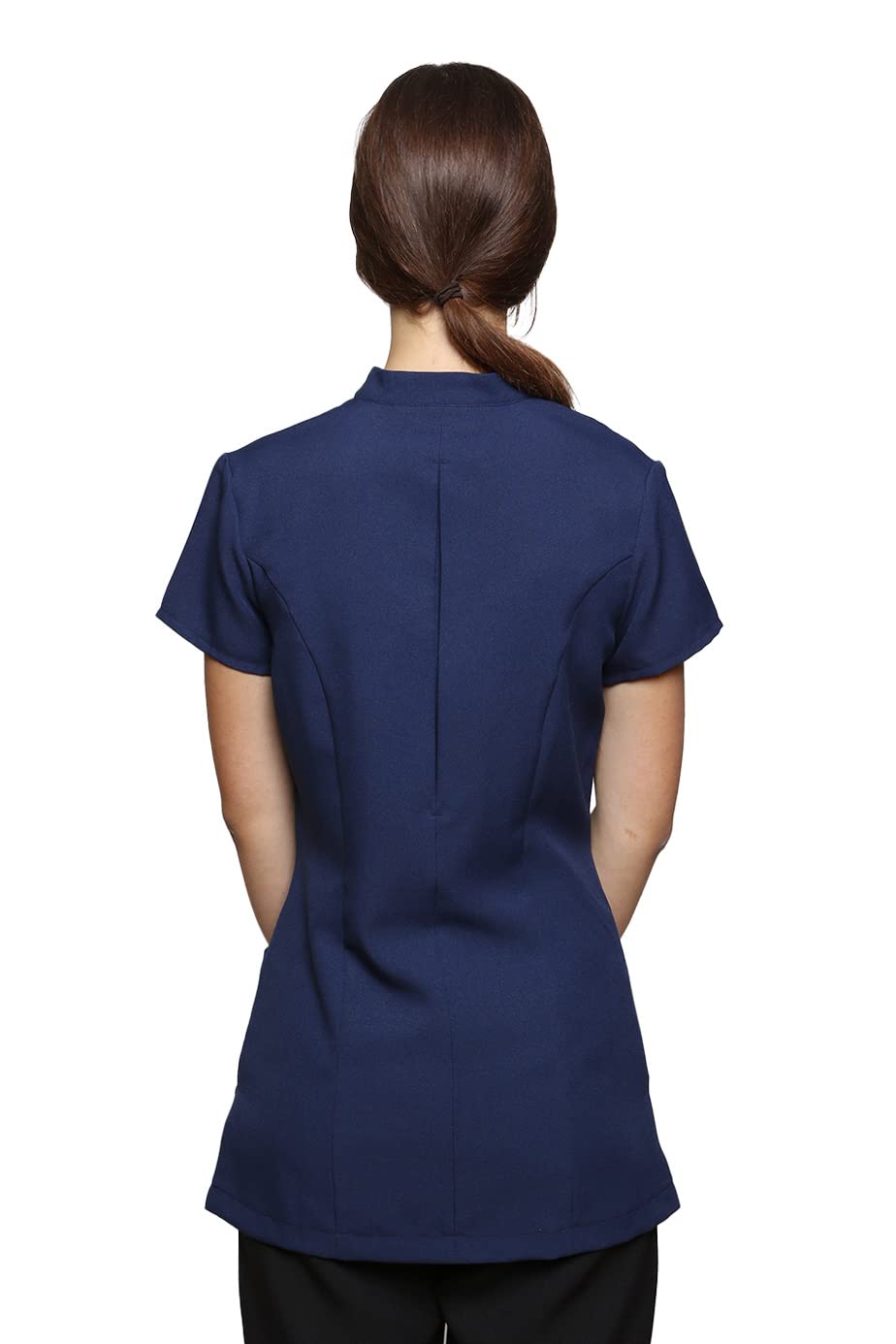 Mirabella Health & Beauty Tunique esthéticienne pour Femme modèle Freya Bleu Graphite FR 42 UK 12