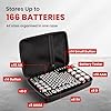 BattBox 166 Battery Case with Battery Tester, Water Resistant Cell Storage Organiser For AAAA, AAA, AA, 9V Flat, C, D and Button Batteries (Batteries Not Included) #1