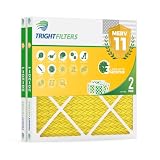 TRIGHTFILTERS 20x20x1 Air Filter MERV 11 HVAC Furnace Filter Pleated 2 Pack
