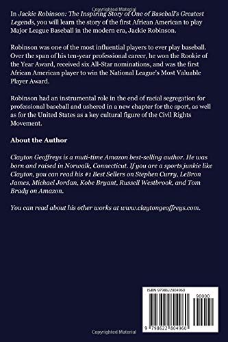 Jackie Robinson: The Inspiring Story of One of Baseball's Greatest Legends (Baseball Biography Books)