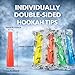 Disposable Hookah Tips - Pack of 100 Mixed Colors, Individually Wrapped Hygiene Mouth Tips for Hookah Pipes, Single Use, Premium Quality, 100 Count (Chubby)
