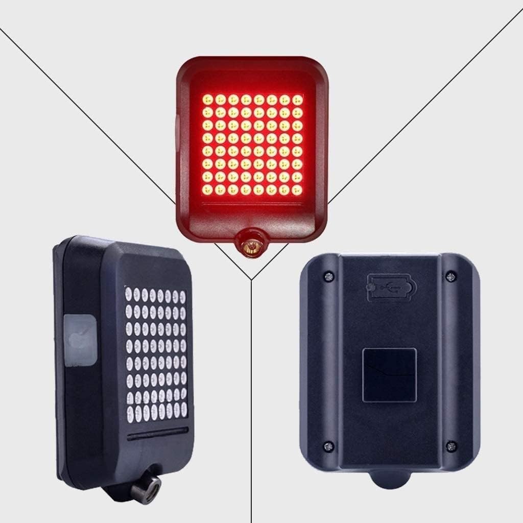 Bike Tail Light with Turn Signals Waterproof Bicycle Rear Light Back USB Rechargeable Ultra Bright Safety Warning Cycling Taillight for Night Smart Sensor Brake Light