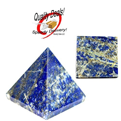 Lapis Lazuli Chakra Spiritual Healing Crystal Gem Pyramid Medium 24 mm Base Beverly Oaks Exclusive COA