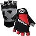 OPTIMUM Gants BMX Hawkley Half Finger pour garçons-Noir/Rouge/Grand Boys, Large