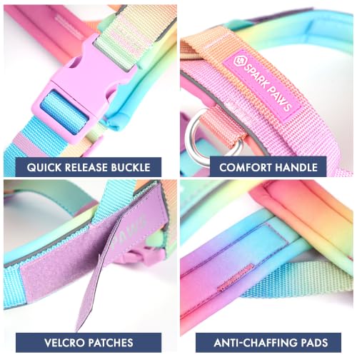 Image of Spark Paws No Pull Front Clip Dog Harness - Easy On, Padded and Lightweight | Two Clips, On in Seconds, Chest Bearing, Australian Style, No Throat Pressure, for Small Medium and Large Breeds