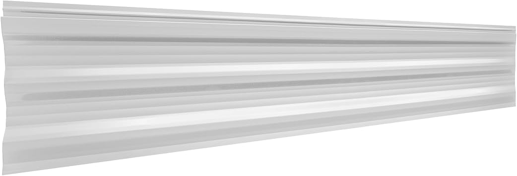 RecPro Mesa Metal Aluminum RV & Trailer Siding 8" x 72" | S Lock Design | Resists Corrosion & Cracking | Lightweight 1, Crystal White