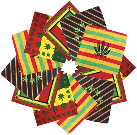 ba knifeBandanas 100% Cotton Paisley Print Head Wrap Scarf Wristband Headbands Hairscarf for Men and Women 12 Pcs