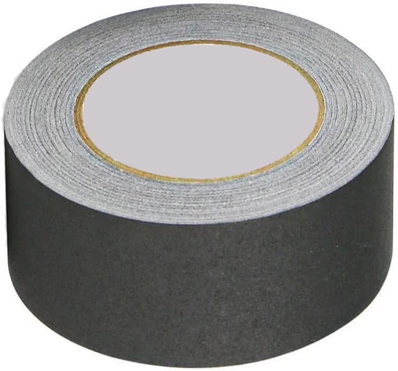 Black Gaffer Tape 2 inch X 33 Yards, Heavy Duct Matte Finish Gaff Tape, No Residue, Non Reflective, Waterproof, Tear by Hand for Photography, Filming Backdrop, Production