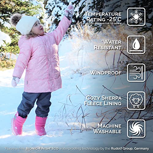 Image of JAN & JUL Insulated Winter Coat, Sherpa Lined Cozy Jacket for Kids