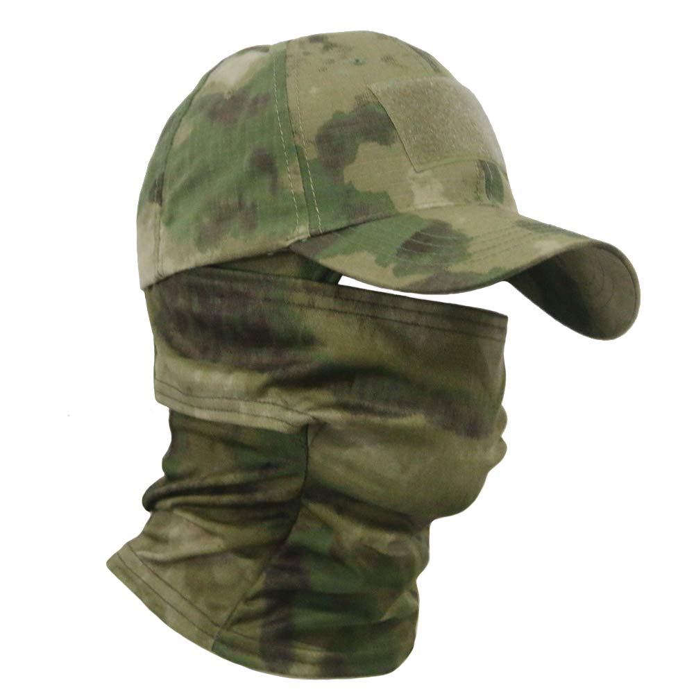TAK YIYINGTactical Airsoft Full Face Mask Balaclava Hood Headwear Motorcycle Hunting CS with Adjustable Baseball Cap