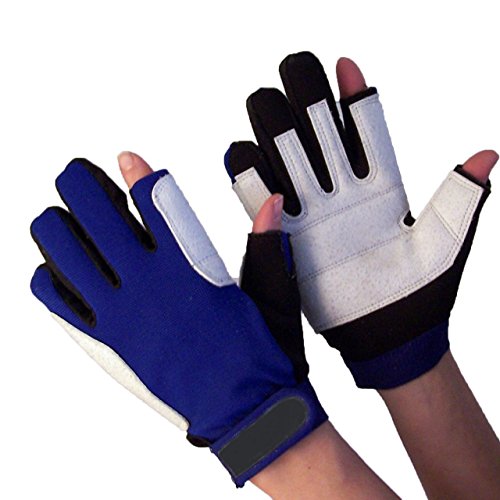 Navyline Damen Herren Segelhandschuhe Neopren 2 Finger frei warm, Größe:S Cover