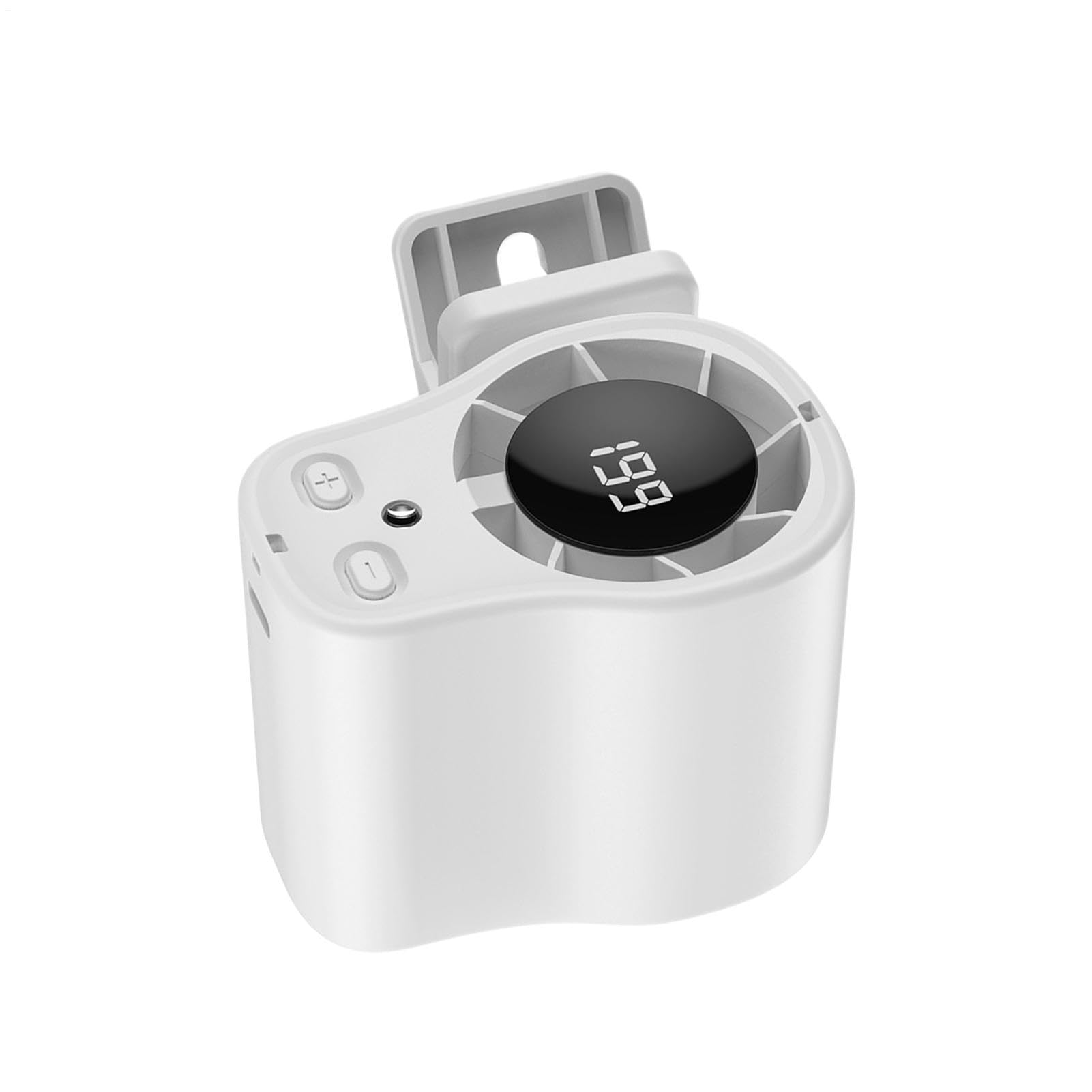 Ventilateur à clip portable avec écran LED et 199 vitesses pour voiture