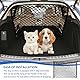 GOMETY Schutzgitter Auto Barriere Trennnetz, Hundegitter für Kofferraum, 120x90 cm, Doppelschicht Polypropylen mit 4 Haken, Universelles Hunde, Absperrnetz für Haustiersicherheit, Auto-Trennwand