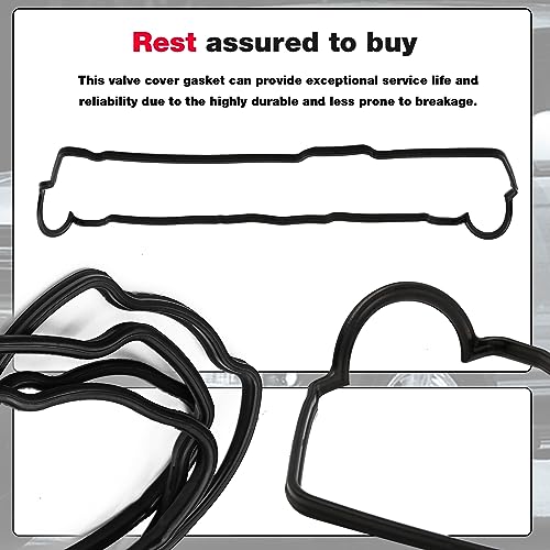 Image of Engine Cylinder Valve Cover Gasket Set VC203 VS50422R MS 95899 Replacement for Toyota 4Runner 3.4L 1996-2002 T100 3.4L 1995-1998 Tacoma 3.4L 1995-2004 Tundra 3.4L 2000-2004