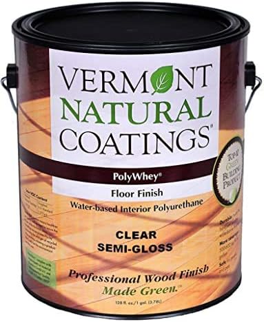 Vermont Natural Coatings PolyWhey Floor Finish - Semi-Gloss - Case of 4 Gallons