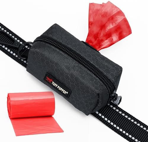 Tuff Pupper Dog Poop Bag Holder | Works with Any Dog Leash | Zipp...