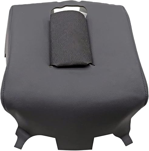 Secosautoparts Black Leather Center Console Leather Lid Armrest Cover Replacement Compatible With Chevy Silverado Gmc Sierra 2014 2015 2016 2017 2018 Black Made By Quality Automotive Pvc Leather #TOP3