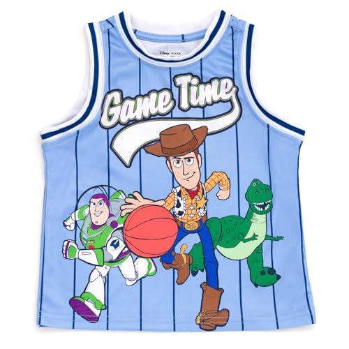 Image of Disney Boys' Basketball Jersey & Shorts Set - Athletic Outfit for Toddlers & Big Kids (2T-10 /12)