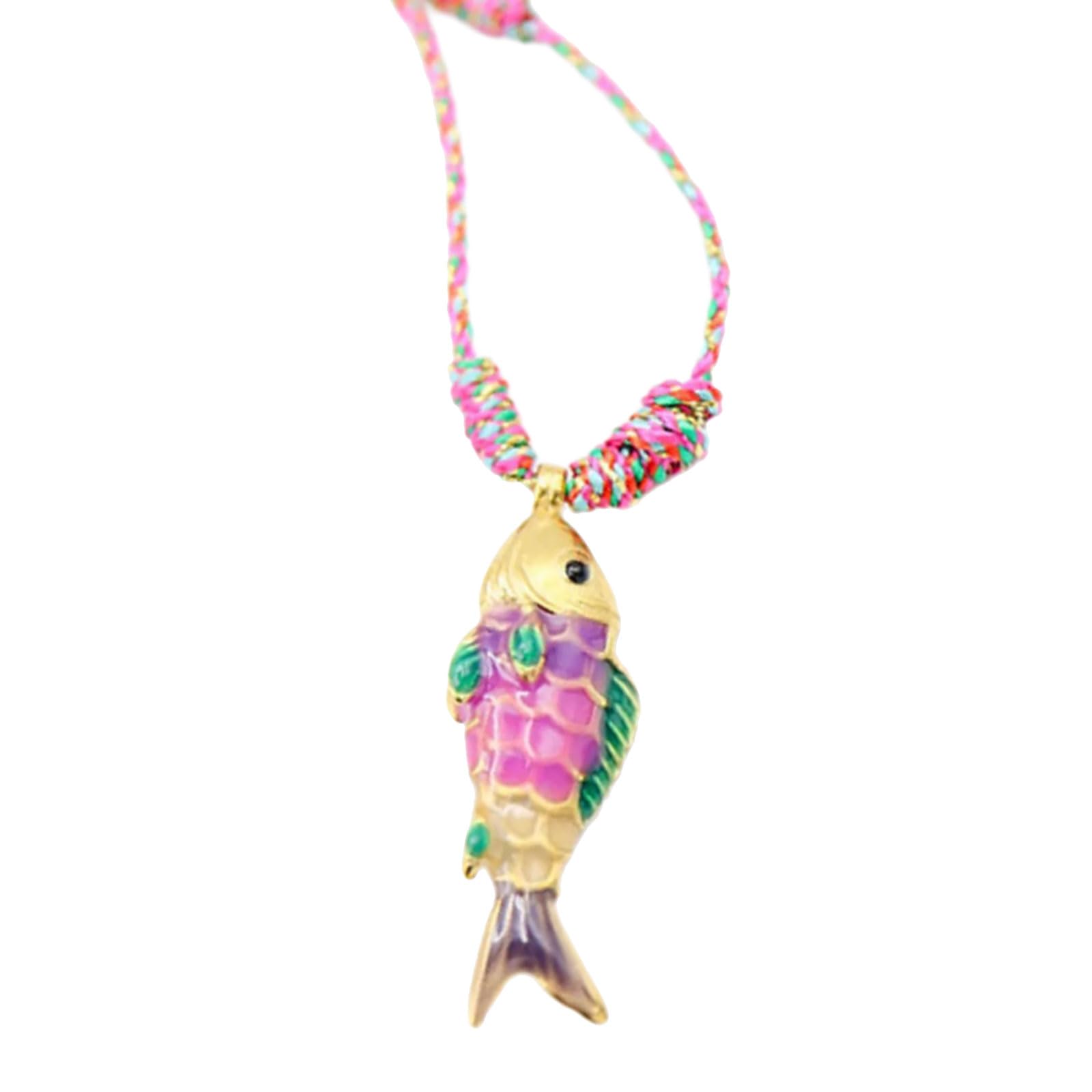 Collier chaîne corde poisson acier inoxydable anti rouille