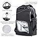 Diaper Bag Backpack Upsimples Multi-Function Maternity Nappy Bags for Mom&Dad, Baby Bag with Laptop Pocket,USB Charging Port,Stroller Straps, Dark Grey