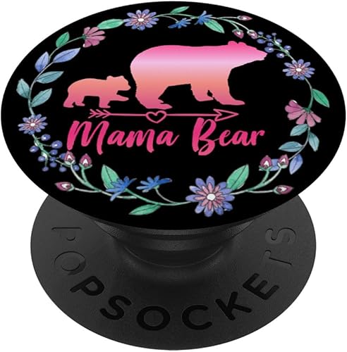 Miniatura 6 de Lindo agarre de teléfono MAMA BEAR para regalo de mamá - Bear Mama Grip PopSockets PopGrip agarre intercambiable para teléfonos y tabletas