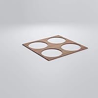 Vista 97 de 23 3/8"W X 23 3/8"H Large Wembley Decorativos Paneles De Pared De Madera De Calado, Aliso