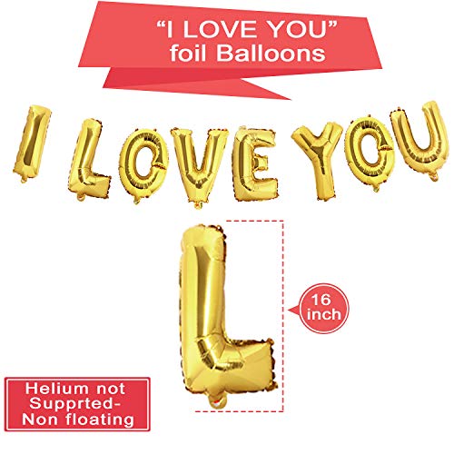 🎈 40-teiliges I Love You Ballon-Set & 1000 Seidenrosenblätter für romantische Valentinstag-Dekoration 💖 – Perfekt für Hochzeiten & Partys! – Bild 4