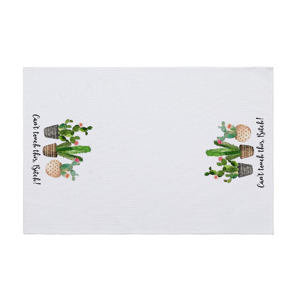 Trapos Cocina Flor De Cactus Verde Paños de Cocina Suaves y Absorbentes Paños Cocina Reutilizables Trapos de Cocina para Secar Toallas Lavable Toallas de Barra Juego de 4 (40x60cm)