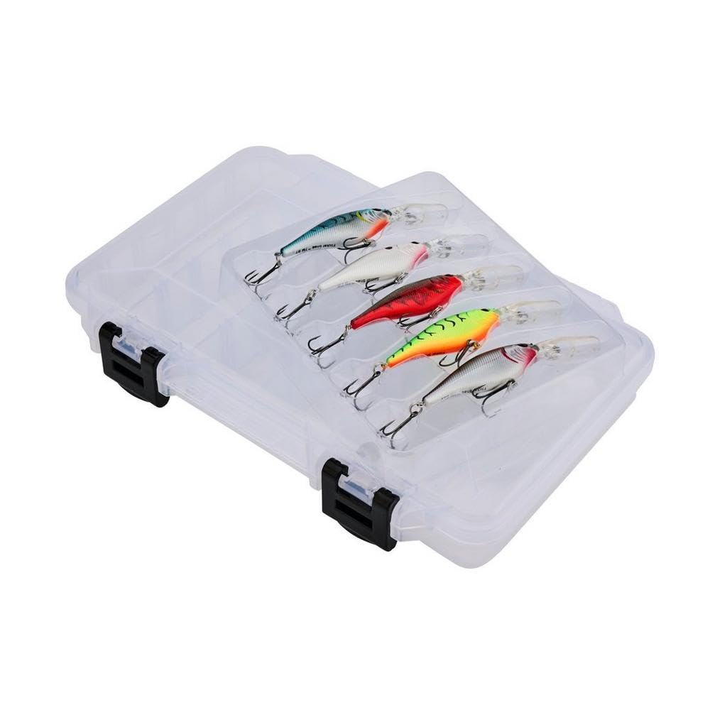 Berkley Flicker Shad Fishing Lure Trolling Pack, Size 7, 5-Pack, Size, Profile and Dive Depth Imitates Real Shad, Equipped with Fusion19 Hook, Includes Plano ProLatch 3600 Storage Case : Sports & Outdoors