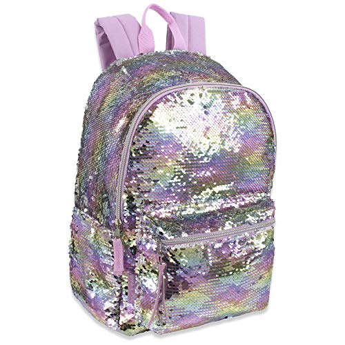 Reverse Sequin Glitter Backpacks - Color Changing Rainbow Magic Backpacks (Original Rainbow)