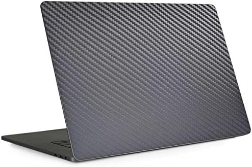 Skinit Decal Laptop Skin Compatible with MacBook Pro 15-inch with Touch Bar (2016-19) - Originally Designed Silver Carbon Fiber Design
