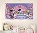 Adesivi Murali Minnie Mouse Daisy Duck Wall Stickers bambini Vinile Stampa Poster Art Murale Decal 80 * 120CM