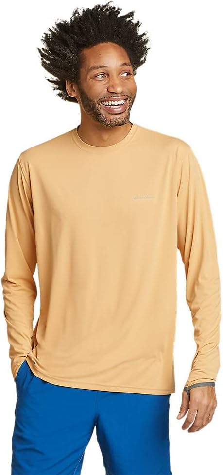 Eddie Bauer Men's Marine Air UPF Long-Sleeve Crew