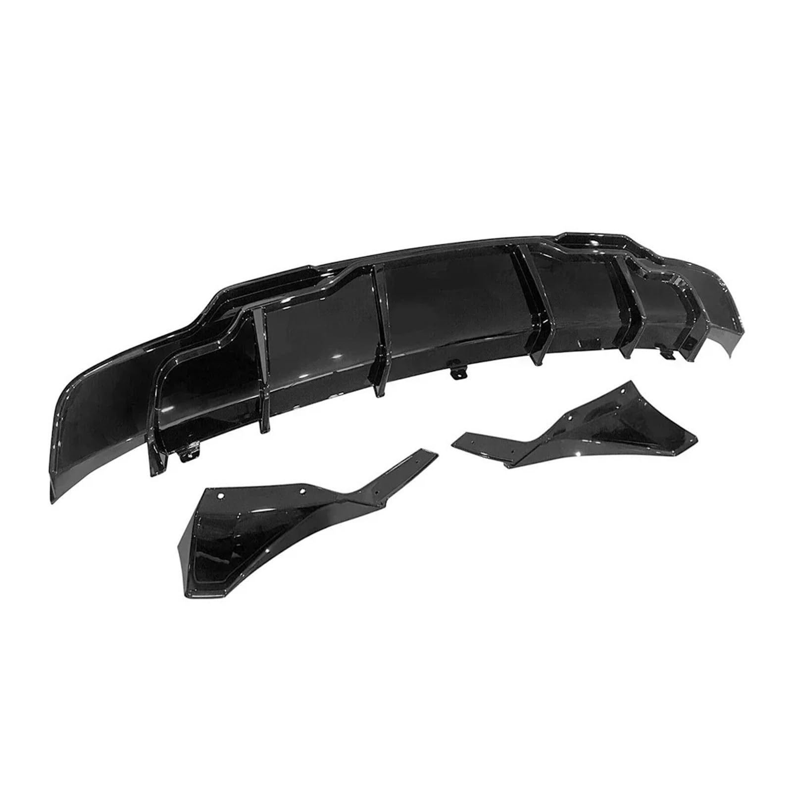 Diffuseur de lèvre de pare-choc arrière pour Tesla Model 3 2017-2023 en noir brillant