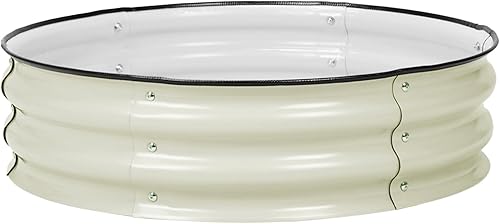 Miniatura 38 de Aoodor Cama de jardín elevada de metal de 9 pulgadas de alto y 30 pulgadas, maceta para exteriores y kit de jardín elevado para verduras, flores