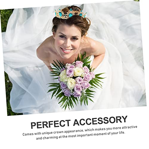 Stahad 3 Pcs Baroque Crown Baroque Pearl Necklace Women's Pearl Strand Necklaces Rhinestone Necklace For Women Crystal Rhinestone Hair Jewelry Decor Vintage Crowns For Women Wedding Tiara #TOP5